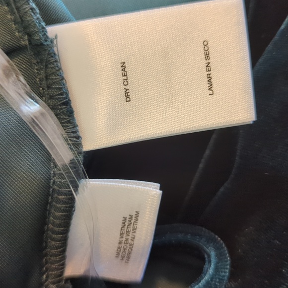 NWOT Klein Stretch Velvet  Dress Emerald Forest Green Long Sleeve 10 - Picture 6 of 9